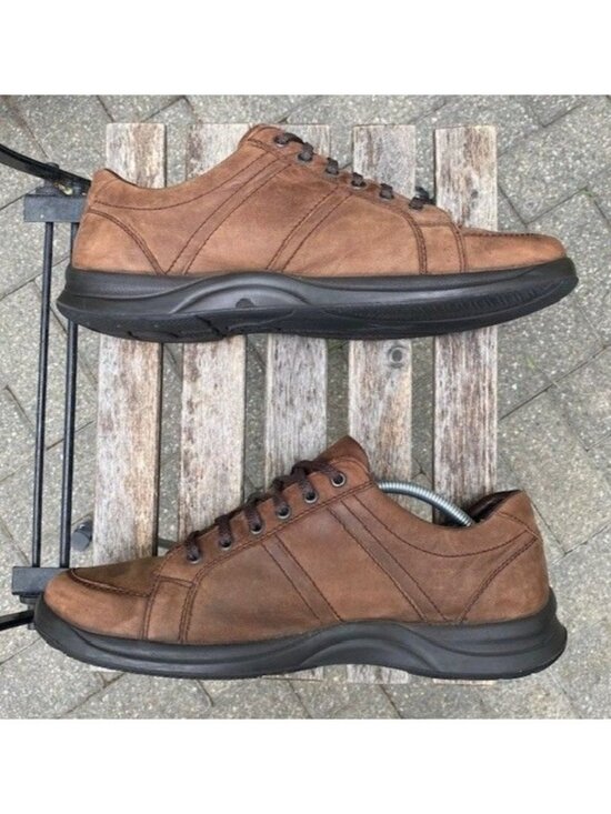 Mephisto Runoff Brown Nubuck Lace Up Shoes Men\'s Size US 10.5 Leather Shoes main image 3